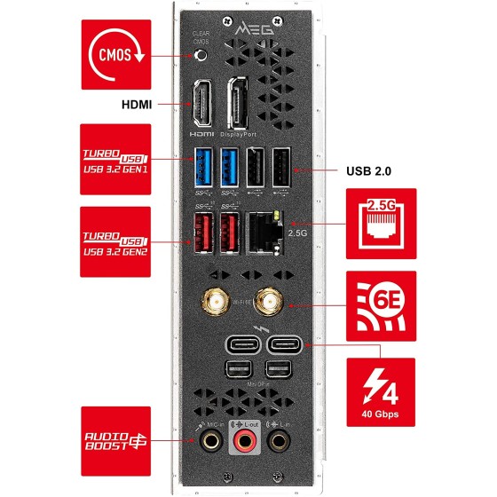 MSI MEG Z590I Unify AMD AM4 Wi-Fi Mini-ITX Motherboard
