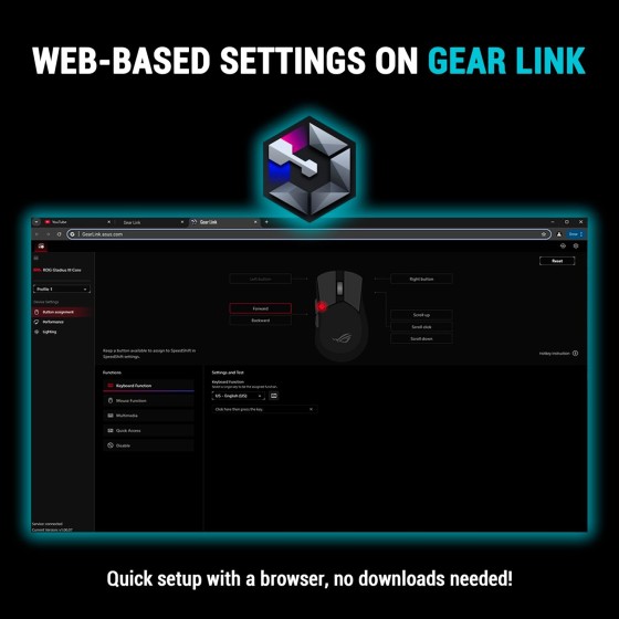 ASUS ROG Gladius III Core Wired Gaming Mouse