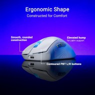ASUS ROG Keris II Ace Wireless White Gaming Mouse ASUS ROG Keris II Ace Wireless White Gaming Mouse