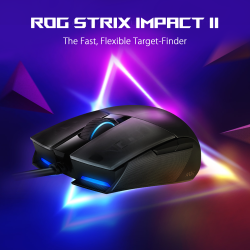 ASUS ROG Strix Impact II 6,200 dpi RGB gaming mouse