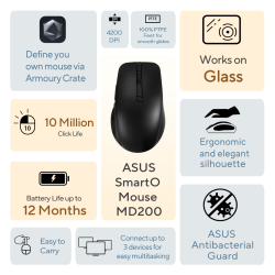 ASUS SmartO MD200 Wireless Mouse ASUS SmartO MD200 Wireless Mouse