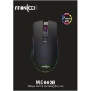 Frontech MS0028 Gaming Mouse with 7 Buttons, Braided Wire, Plug & Play, Rubber Painted Surface