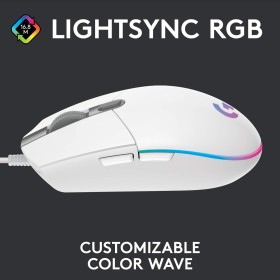 Logitech G102 Lightsync White 8000 DPI RGB Gaming Mouse Logitech G102 Lightsync White 8000 DPI RGB Gaming Mouse