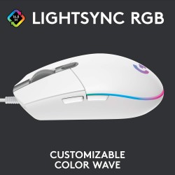 Logitech G102 Lightsync White 8000 DPI RGB Gaming Mouse