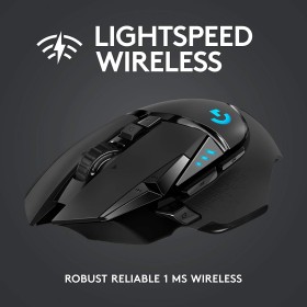 Logitech G502 Lightspeed 25,600 DPI Wireless Gaming Mouse