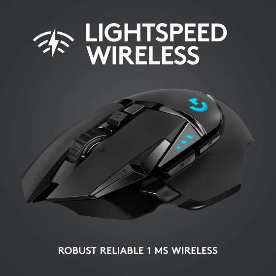 Logitech G502 Lightspeed 25,600 DPI Wireless Gaming Mouse Logitech G502 Lightspeed 25,600 DPI Wireless Gaming Mouse