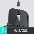 Logitech MX Master 3 Wireless Mouse Dark Grey