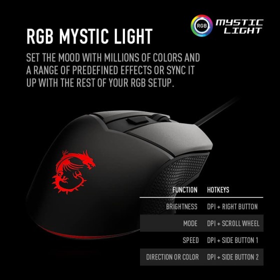 MSI Clutch GM20 Elite Gaming Mouse