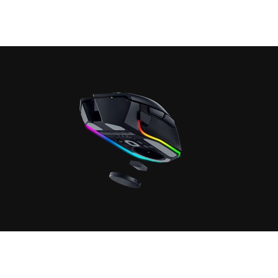Razer Basilisk V3 Pro Wireless RGB Gaming Mouse Black with Optical Sensor,30000 DPI and HyperScroll Tilt Wheel
