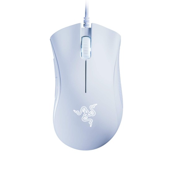 Razer DeathAdder Essential Gaming Mouse (White) with True 6,400 DPI Optical Sensor and 5 Hyperesponse Buttons