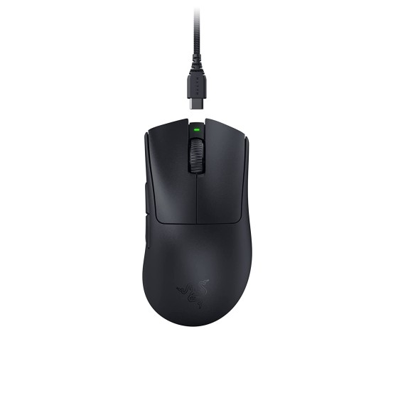Razer DeathAdder V3 Pro Wireless Gaming Mouse Black with Ultra-lightweight Design,Optical Sensor and 30,000 DPI