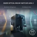 Razer DeathAdder V3 Pro Wireless Gaming Mouse Black with Ultra-lightweight Design,Optical Sensor and 30,000 DPI