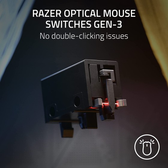 Razer DeathAdder V3 Gaming Mouse (Black) with Ultra-lightweight Design and Optical Sensor
