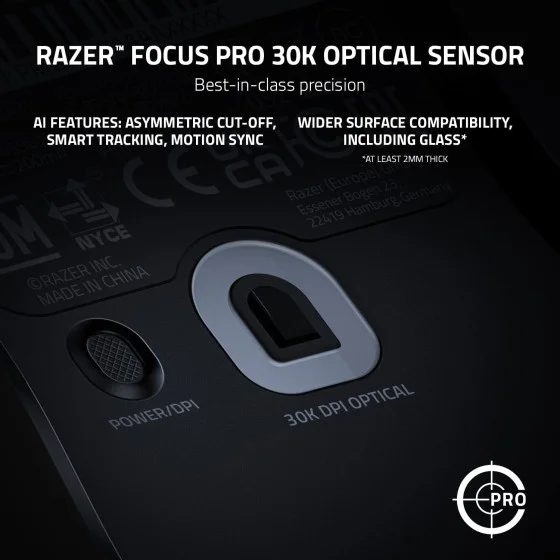 Razer Viper V2 Pro Wireless Gaming Mouse (Black) with True 30,000 DPI Optical Sensor,90-million Clicks and comes with Wireless USB dongle + USB dongle adapter Razer Viper V2 Pro Wireless Gaming Mouse (Black) with True 30,000 DPI Optical Sensor,90-million Clicks and comes with Wireless USB dongle + USB dongle adapter