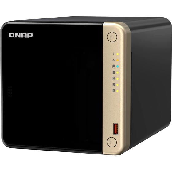 QNAP Turbo NAS TS-464-4G SAN/NAS Storage System With IntelÂ® CeleronÂ® N5105/N5095 4-core/4-thread Processor,4 x 2.5"/3.5" SATA 6Gbps + 2 x M.2 2280 PCIe Gen 3 x1 SSD slots