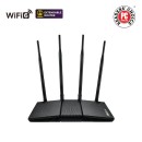 ASUS RT-AX1800HP Dual Band WiFi 6 (802.11ax) Extendable Router supporting MU-MIMO and OFDMA technology, with AiProtection Classic network security powered by Trend Micro™, compatible with ASUS AiMesh WiFi system