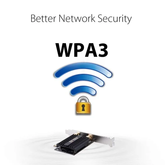 ASUS PCE-AX58BT AX3000 PCI-E WiFi 6 and Bluetooth Adapter ASUS PCE-AX58BT AX3000 PCI-E WiFi 6 and Bluetooth Adapter