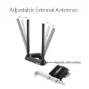 ASUS PCE-AX58BT AX3000 PCI-E WiFi 6 and Bluetooth Adapter ASUS PCE-AX58BT AX3000 PCI-E WiFi 6 and Bluetooth Adapter