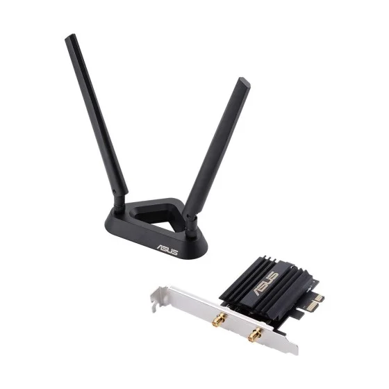 ASUS PCE-AX58BT AX3000 PCI-E WiFi 6 and Bluetooth Adapter ASUS PCE-AX58BT AX3000 PCI-E WiFi 6 and Bluetooth Adapter