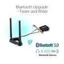 ASUS PCE-AX58BT AX3000 PCI-E WiFi 6 and Bluetooth Adapter ASUS PCE-AX58BT AX3000 PCI-E WiFi 6 and Bluetooth Adapter