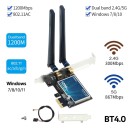 FENVI FV-AC1200S WIFI 5 PCIE WiFi Network Adapter Card