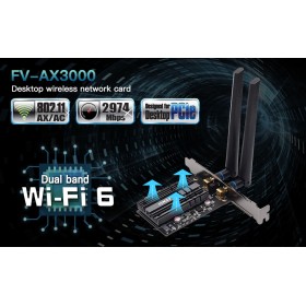 FENVI FV-AX3000S WIFI 6 PCIE WiFi Network Adapter Card FENVI FV-AX3000S WIFI 6 PCIE WiFi Network Adapter Card