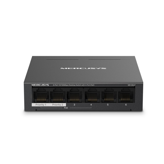 Mercusys MS106LP 6-Port 100Mbps PoE+ Networking Switch