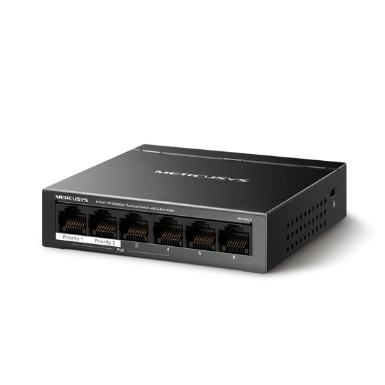 Mercusys MS106LP 6-Port 100Mbps PoE+ Networking Switch