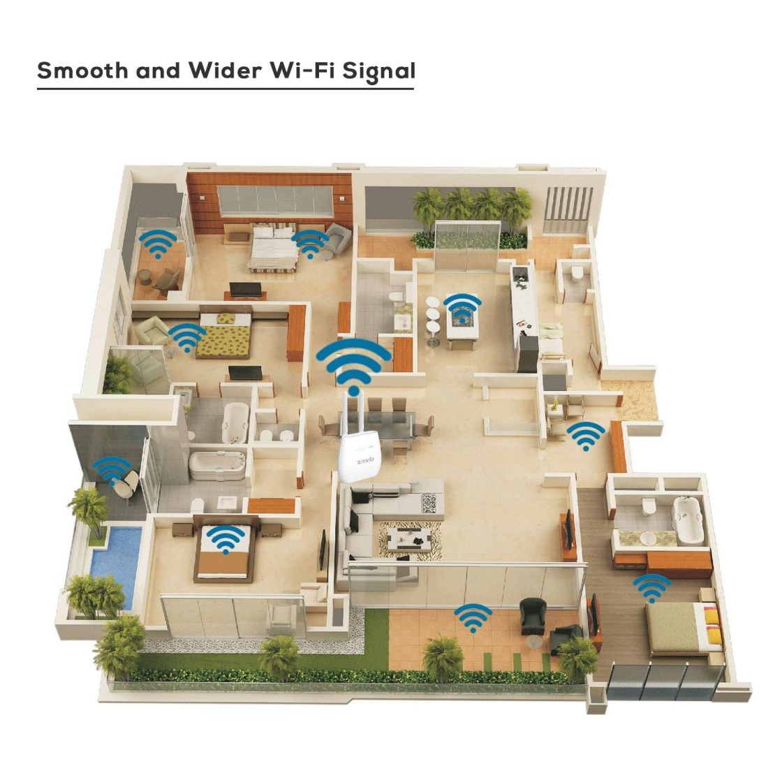 Tenda 4G680V2.0 3G/4G N300 4G LTE and Volte Router SIM Based