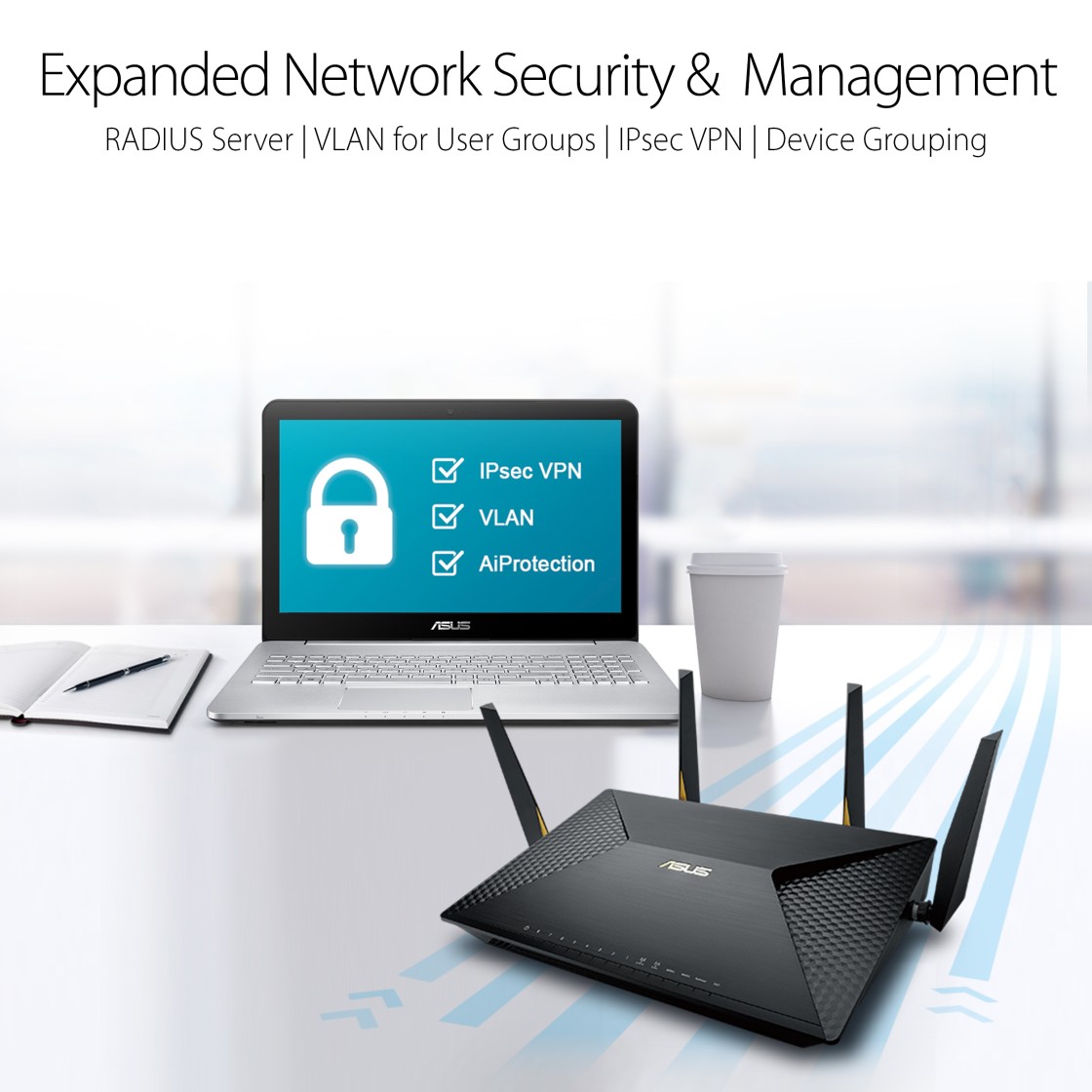 ASUS BRTAC828 AC2600 Hardware DualWAN VPN Router