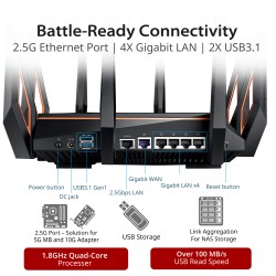 ASUS ROG Rapture GT-AX11000 Wi-Fi 6 Gaming Router