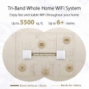 ASUS ZenWiFi AX (XT8) AX6600 Extendable Router Dual Pack White Whole-Home Tri-band Mesh WiFi 6 System – Coverage up to 5,500 Sq. ft. or 6+ rooms, 6.6Gbps WiFi, 3 SSIDs, life-time free network security and parental controls, 2.5G port