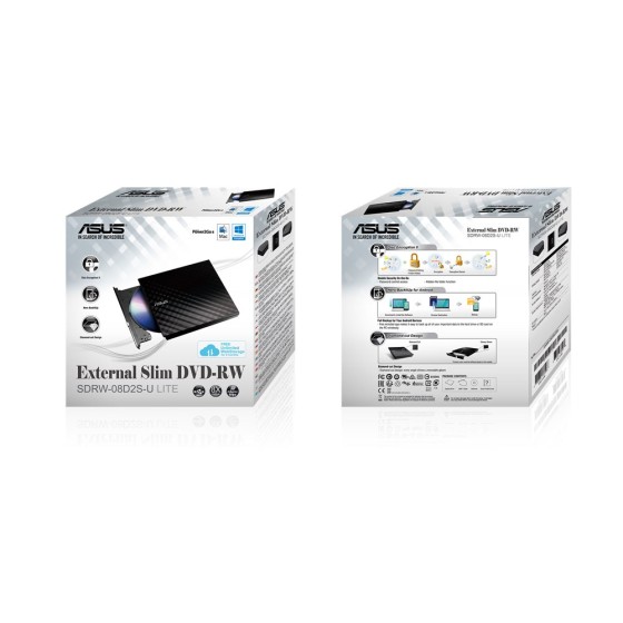 ASUS SDRW-08D2S-U LITE portable 8X DVD burner