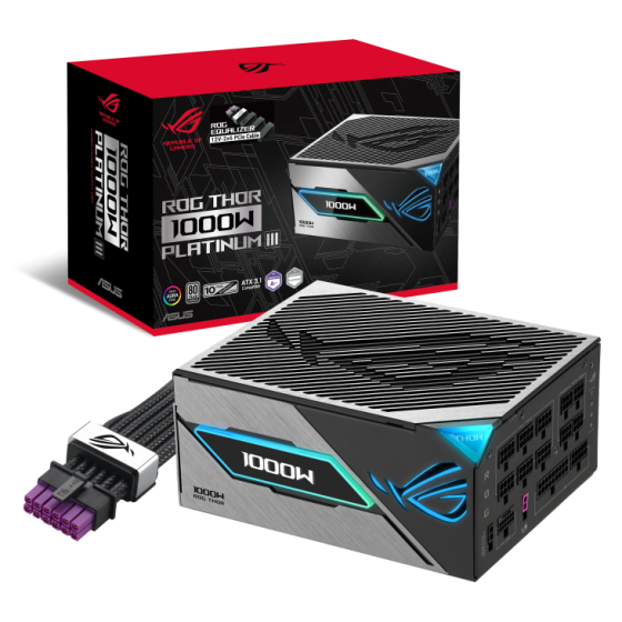 ROG THOR 1000W Platinum III product image ASUS ROG Thor 1000W Platinum III Power Supply at NationalPC India