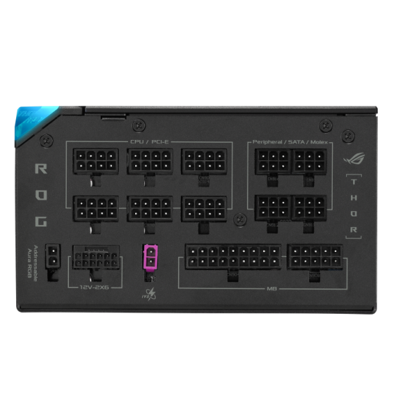 Asus ROG Thor 1200W Platinum III ATX 3.1 Fully Modular Power Supply Unit with Gen Mosfeet, GPU-FIRST Intelligent Voltage Stabilizer, 80 PLUS Cybenetics Platinum, Cybenetics Lambda A++, PCIe Gen5.1 Ready, ATX 3.1 Compatible (Future Reddy) and 10-Year Warra