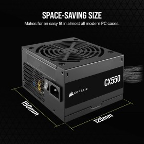Corsair CX750 750W 80 PLUS Bronze Fixed Cable Power Supply Corsair CX750 750W 80 PLUS Bronze Fixed Cable Power Supply