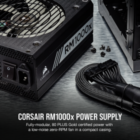 Corsair RM1000x Fully Modular 80 PLUS Gold Power Supply Corsair RM1000x Fully Modular 80 PLUS Gold Power Supply