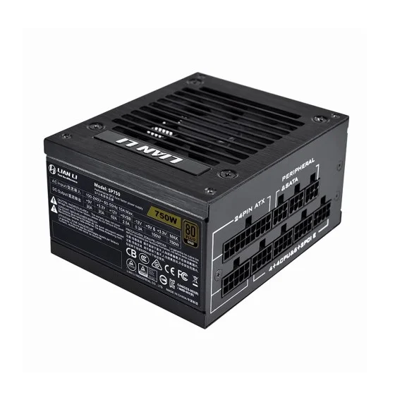 Lian LI SP750 80 Plus Gold Power Supply Fully Modular Performance SFX Form Factor Lian LI SP750 80 Plus Gold Power Supply Fully Modular Performance SFX Form Factor