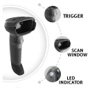 Zebra DS2208-SR7U2100AZK 1D 2D Handheld Barcode Scanner QR Wired USB Imager Black Corded Screen Code Reader | DS2208-SR7U2100AZK