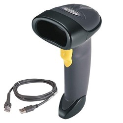  Zebra LS2208-7AZU0100ZY 1D Handheld Barcode Scanner Wired USB Optical Laser Black Imager Corded Reader