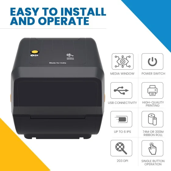 Zebra ZD23A42-30GG0GNZ 203 dpi Thermal Transfer Printer Zebra ZD23A42-30GG0GNZ 203 dpi Thermal Transfer Printer