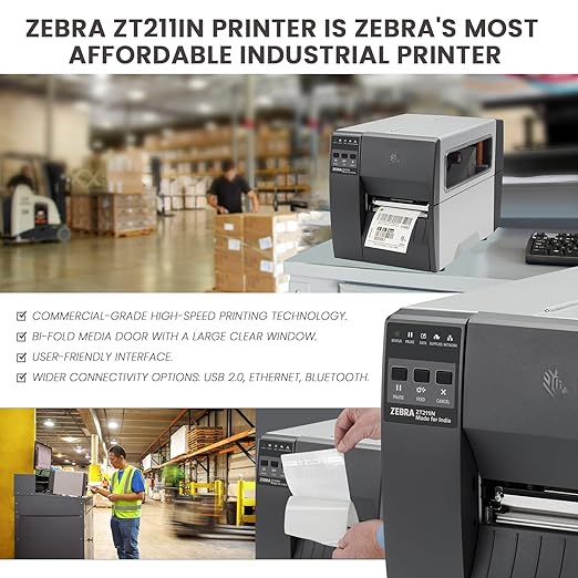Zebra ZT21143-T0G000FZ 300 dpi Thermal Transfer 4 inch width Desktop Printer for Labels, Receipts, Barcodes, Tags, and Wrist Bands | ZT21143-T0G000FZ Zebra ZT21143-T0G000FZ 300 dpi Thermal Transfer 4 inch width Desktop Printer for Labels, Receipts, Barcodes, Tags, and Wrist Bands | ZT21143-T0G000FZ