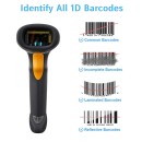 Zebra LS2208-SR20007R-Y 1D Handheld Barcode Scanner Wired Optical Laser Black Corded Reader Imager with Stand and USB Cord |Zebra LS2208-SR20007R-Y 