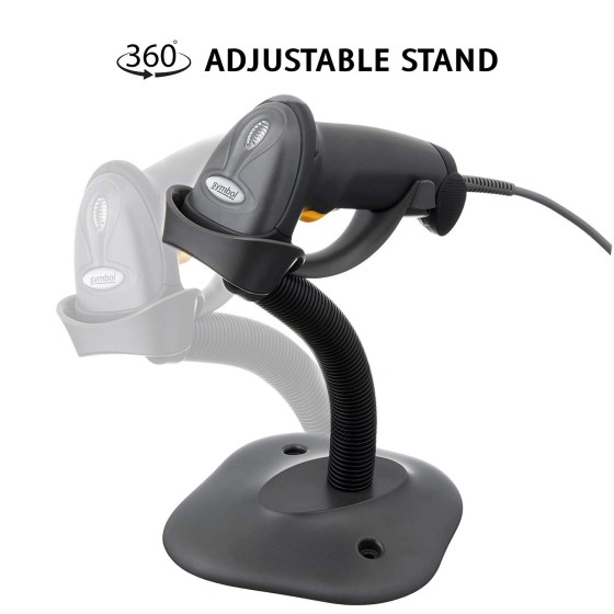 Zebra LS2208-SR20007R-Y 1D Handheld Barcode Scanner Wired Optical Laser Black Corded Reader Imager with Stand and USB Cord |Zebra LS2208-SR20007R-Y Zebra LS2208-SR20007R-Y 1D Handheld Barcode Scanner Wired Optical Laser Black Corded Reader Imager with Stand and USB Cord |Zebra LS2208-SR20007R-Y