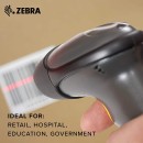 Zebra LS2208-SR20007R-Y 1D Handheld Barcode Scanner Wired Optical Laser Black Corded Reader Imager with Stand and USB Cord |Zebra LS2208-SR20007R-Y 
