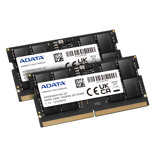 ADATA 32GB (16GBx2) DDR5 4800Mhz SO-DIMM Laptop Memory ADATA 32GB (16GBx2) DDR5 4800Mhz SO-DIMM Laptop Memory