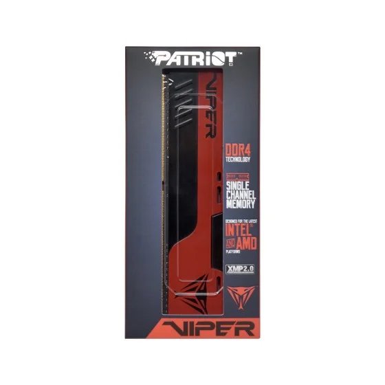 Patriot Viper Elite II 8GB (1x8GB) 3200MHz CL18 UDIMM Black-Red Patriot Viper Elite II 8GB (1x8GB) 3200MHz CL18 UDIMM Black-Red