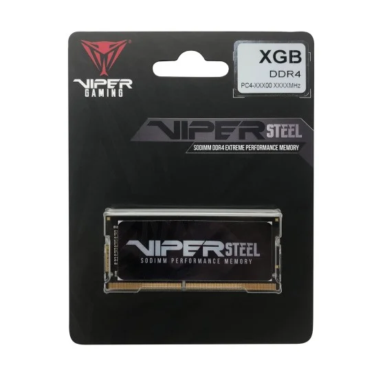 Patriot Viper Steel DDR4 8GB (1 x 8GB) 3000MHz CL18 SODIMM Grey Patriot Viper Steel DDR4 8GB (1 x 8GB) 3000MHz CL18 SODIMM Grey
