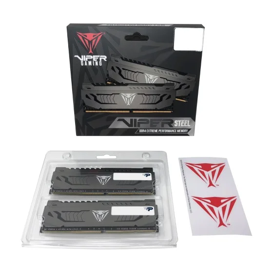 Patriot Viper Steel DDR4 16GB (2 x 8GB) 4133MHz CL19 UDIMM Grey Patriot Viper Steel DDR4 16GB (2 x 8GB) 4133MHz CL19 UDIMM Grey