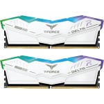 TEAMGROUP T-Force Delta RGB DDR5 Ram 32GB Kit (2x16GB) 6000MHz (PC5-41600) CL38 Desktop Memory Module Ram (White) for 600 Series Chipset TEAMGROUP T-Force Delta RGB DDR5 Ram 32GB Kit (2x16GB) 6000MHz (PC5-41600) CL38 Desktop Memory Module Ram (White) for 600 Series Chipset